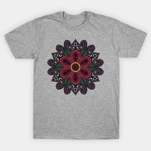 Flower mandala T-Shirt by AustomeArtDesigns